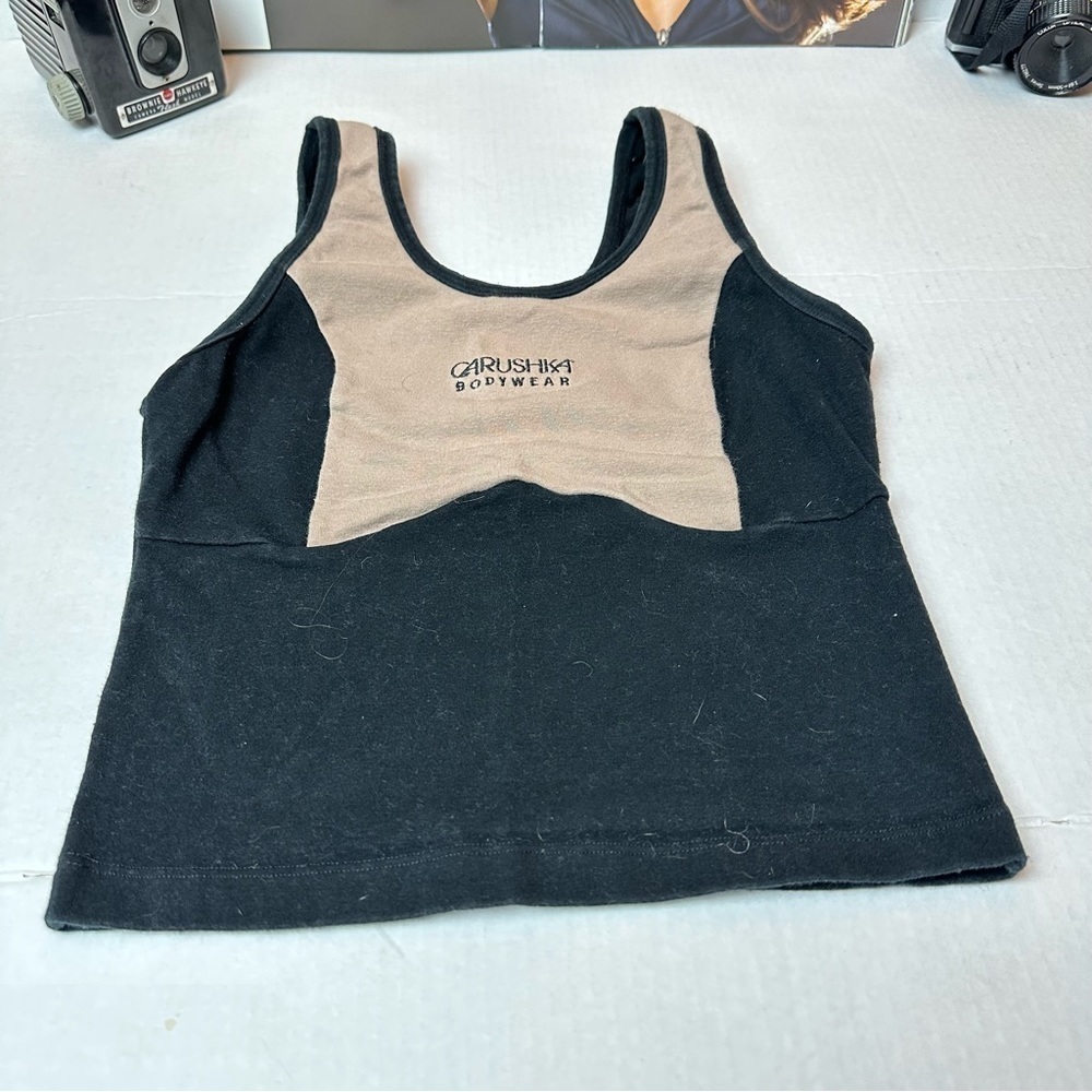 Y2K Carushka Bodywear Tank | Minimalist Balletcore Contrast Camisole - Picture 3 of 8